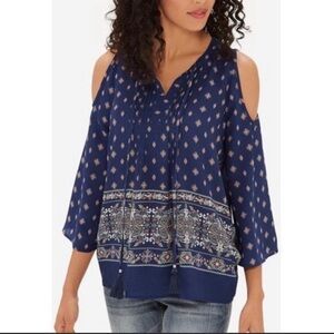 THE Limited Cold Shoulder Boho Top